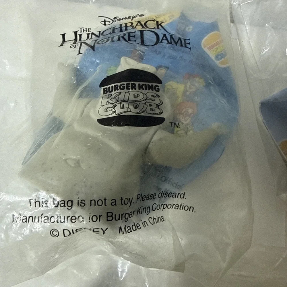 Vintage‎ 1990s Burger King Disney Hunchback of Notre Dame Figures LOT 5pc Sealed
